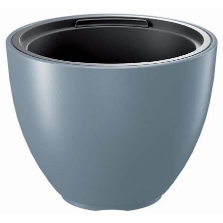 Горшок для цветов Prosperplast HEOS с вкладышем 30х23см светло-серый (89274-443) - 2