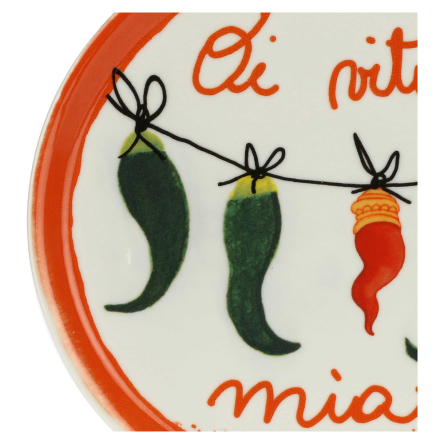 Блюдо для пиццы круглое Rose&Tulipani Milano AUMM O VITA MIA, фарфор, диам. 31 см - 2 Блюдо для пиццы круглое Rose&Tulipani Milano AUMM O VITA MIA, фарфор, диам. 31 см - 2