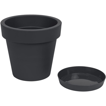 Горщик для квітів Prosperplast LOFLY 13.5х12см антрацит (70709-433) - 2 Горщик для квітів Prosperplast LOFLY 13.5х12см антрацит (70709-433) - 2