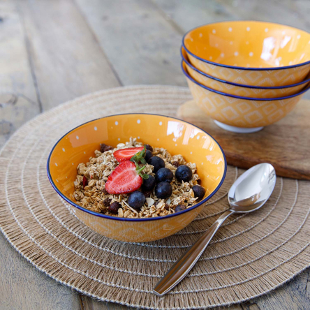 Миска Kitchen Craft ORANGE SPOT, кераміка, діам. 16 см, 500 мл - 4 Миска Kitchen Craft ORANGE SPOT, кераміка, діам. 16 см, 500 мл - 4