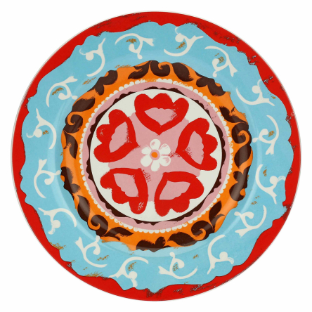 Набір тарілок для десерту Rose&amp;Tulipani Milano NADOR, кераміка, діам. 20,5 см, 6 шт. - 9