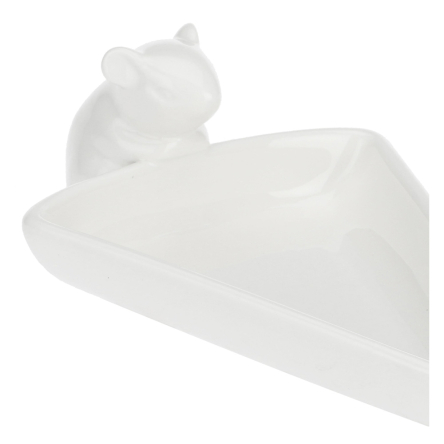 U10011097U00 Тарілка серверувальна для сиру La Porcellana Bianca FATTORIA,"миша", 20,5 х 12 х 5,5 см - 5