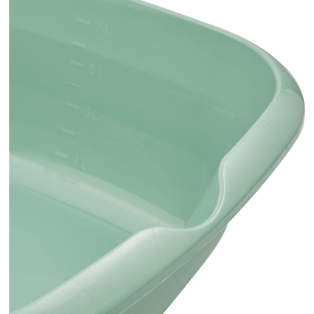 Миска пластиковая Keeeper квадратная с отливом зеленая 8л (KEE-0556.1) - 4