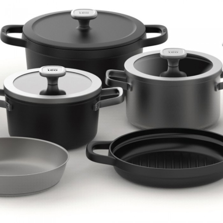 Ківш BergHOFF LEO GRAPHITE, нержавіюча сталь, діаметр 16см, 1.6л (3950490) - 2