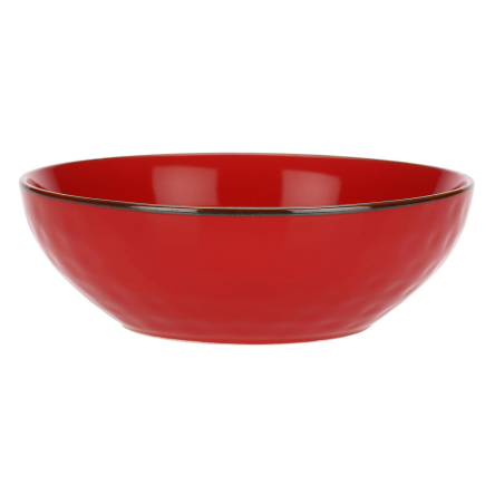 Миска для салата Rose&amp;Tulipani Milano CONCERTO CORALLO, керамогранит, коралл, диам. 26 см - 1