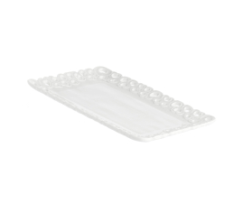 P003900427 Поднос прямоугольный La Porcellana Bianca VALENTINO, фарфор, 27 х 19 см