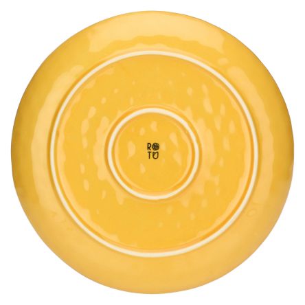 Блюдо сервірувальне кругле Rose&amp;Tulipani Milano CONCERTO OCRA, керамограніт, охра, діам. 32 см - 6