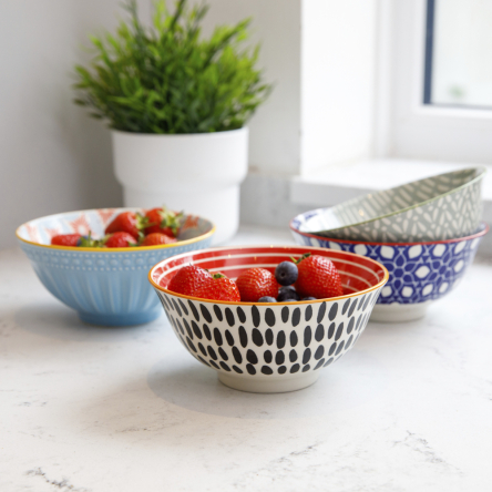 Миска Kitchen Craft GREY TILE, кераміка, діам. 16 см, 500 мл - 2 Миска Kitchen Craft GREY TILE, кераміка, діам. 16 см, 500 мл - 2