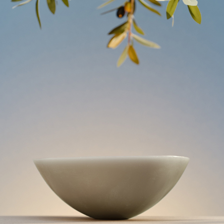 Свеча плавающая Bougies La Française, светло-серая, 20 х 7,5 см, 700 г - 4