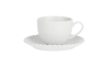 P002800160 Чашка для чаю з блюдцем La Porcellana Bianca MOMENTI, порцеляна, 200 мл - 1