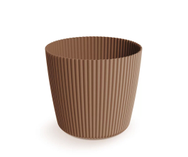 Горшок для цветов Prosperplast Milly 16.9х16.9х14.9см круглый каштаново-коричневый (73427-7587)