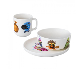 Набор посуды деткий Monsters, фарфор, 3 пр.