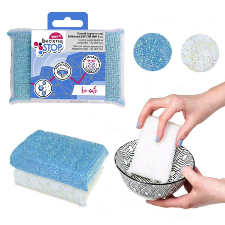 Губка для тефлона и деликатных поверхностей BACTERIA STOP (YR-32050) - 2