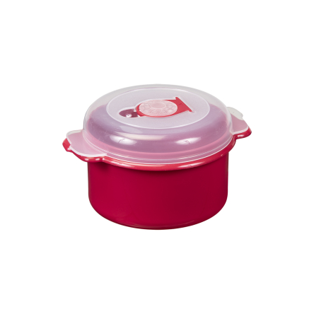 Ємність для НВЧ Plast Team MICRO із клапаном 0.5л червона (TEA-3106.2) - 1