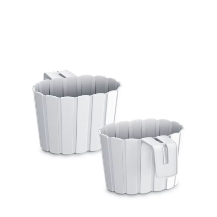 Горщик для квітів Prosperplast BOARDEE HOOK навісний 19.4х21х13см білий (25722-449) - 1