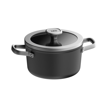 Кастрюля с антипригарным покрытием BergHOFF LEO GRAPHITE, диаметр 20см, 3.1л (3950485) - 1 Кастрюля с антипригарным покрытием BergHOFF LEO GRAPHITE, диаметр 20см, 3.1л (3950485) - 1