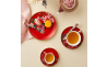 HV0167 Набір чашок для еспресо з блюд. TEAS &amp; C`S Silk Road Cherry Red, діам. 12,5 см, 85 мл, 2 шт - 4
