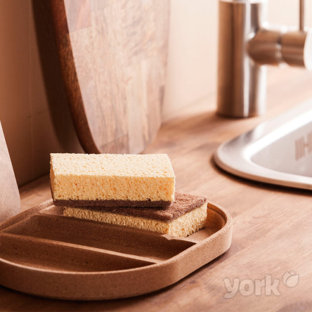 Губка для миття посуду YORK целюлозна ЕКО, 2шт (YR-3554) - 3