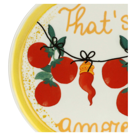 Блюдо для піци кругле Rose&amp;Tulipani Milano AUMM THAT'S AMORE, порцеляна, діам. 31 см - 2