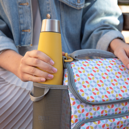 Пляшка металева Built Stylist, з подвійними стінками, жовта, 540 мл - 2