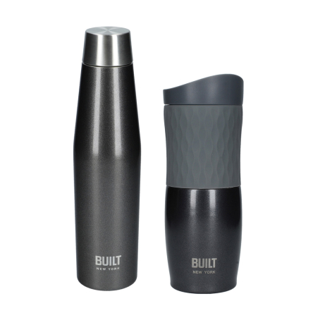 Бутылка металлическая Built Active, с двойными стенками, черная, 540 мл - 2 Бутылка металлическая Built Active, с двойными стенками, черная, 540 мл - 2