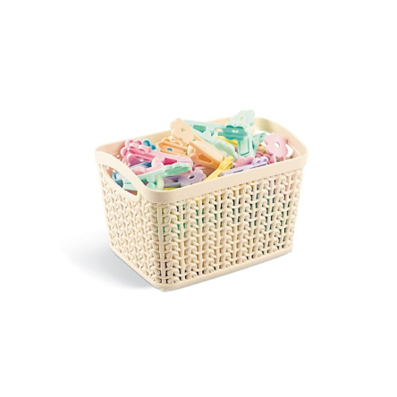 Кошик для зберігання UCS KNIT DESIGN прямокутний 1.5л кремовий (UCS-95000) - 1 Кошик для зберігання UCS KNIT DESIGN прямокутний 1.5л кремовий (UCS-95000) - 1