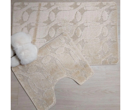 Набір килимків TM Bravira серія Classik (55х90, 45х55см) бежевий Beige, поліпропілен (CLT202322-153)