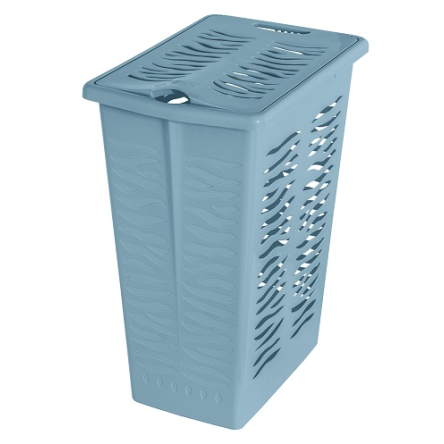 Корзина для белья BRANQ ЗЕБРА 42л голубая (1403.1) - 1 Корзина для белья BRANQ ЗЕБРА 42л голубая (1403.1) - 1