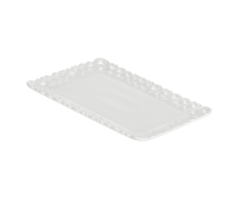 P003900435 Поднос прямоугольный La Porcellana Bianca VALENTINO, фарфор, 35 х 26 см