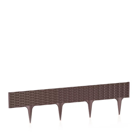 Паркан декоративний Prosperplast Garden Border 390х1.8х16см коричневий (62344-222) - 1