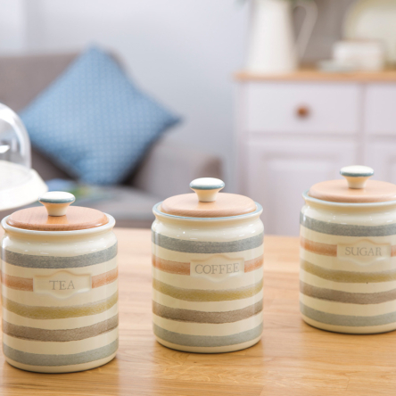 Банка Kitchen Craft для хранения кофе, керамическая, 10,5 х 17 см, 800 мл - 2