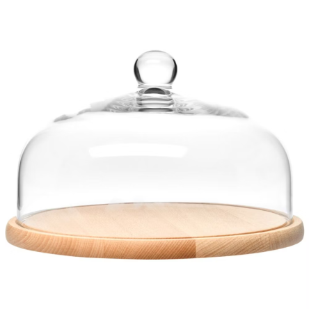 Підставка дерев'яна GLAMOUR d26см із кришкою (KROS-913971) - 1 Підставка дерев'яна GLAMOUR d26см із кришкою (KROS-913971) - 1