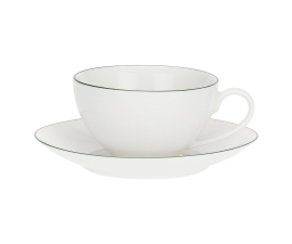 P005800016 Чашка для чаю з блюдцем La Porcellana Bianca DINTORNO, порцеляна, 220 мл