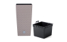 Горщик для квітів Prosperplast RATO квадратний високий зі вставкою 32.5х61см (77950-7529) - 1