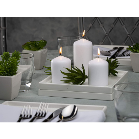 Свічка Bolsius стовпчик 4х6см біла 4шт. (BOL-566702) - 3 Свічка Bolsius стовпчик 4х6см біла 4шт. (BOL-566702) - 3