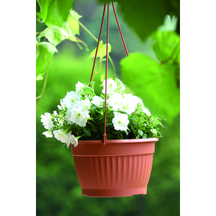 Горшок для цветов Prosperplast TERRA подвесной 23х14см терракотовый (15251) - 2
