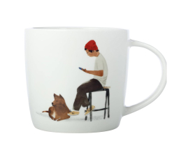 DX1066 Кухоль BEST FURRY FRIENDS Café Waiting, порцеляна, 400 мл