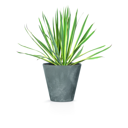 Горщик для квітів Prosperplast TUBUS BETON EFFECT 30х28см маренго мармуровий (66084-425) - 2