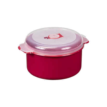 Ємність для НВЧ Plast Team MICRO із клапаном 1.5л червона (TEA-3107.2) - 1