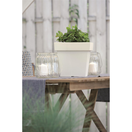 Горшок для цветов Prosperplast LOFLY квадратный 29х29х27см белый (70719-449) - 2 Горшок для цветов Prosperplast LOFLY квадратный 29х29х27см белый (70719-449) - 2