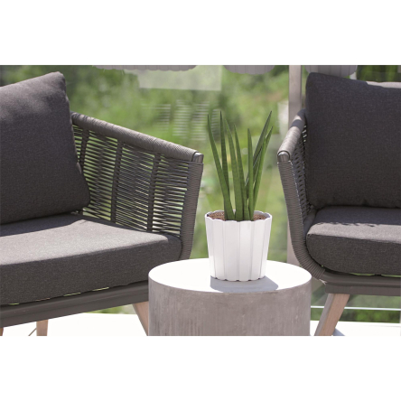 Горшок для цветов Prosperplast BOARDEE BASIC 20х18см белый (25555-449) - 2