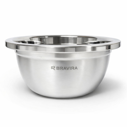 Миска BRAVIRA з нержавіючої сталі 26см об'єм 3.5л (BR0063) - 1