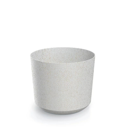 Горшок для цветов Prosperplast TUBO ECO WOOD 14.8х14.8х13см круглый белый (68358-449) - 1