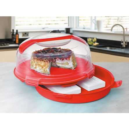 Тортівниця кругла 7л (34.5 х 15.5см). з відділенням для охолоджувальних вкладишів (UCS-804008) - 2 Тортівниця кругла 7л (34.5 х 15.5см). з відділенням для охолоджувальних вкладишів (UCS-804008) - 2