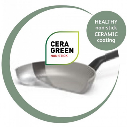 3950686 Сковорода-вок з антипригарним покриттям LEO BALANCE Sage, діам. 32 см, 5,9 л - 2 3950686 Сковорода-вок з антипригарним покриттям LEO BALANCE Sage, діам. 32 см, 5,9 л - 2