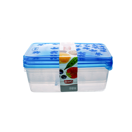 Комплект ємностей для морозилки BRANQ RUKKOLA 3 шт. (2х0.9л+1.35л) із блакитними кришками (BRQ -1135.1) - 2