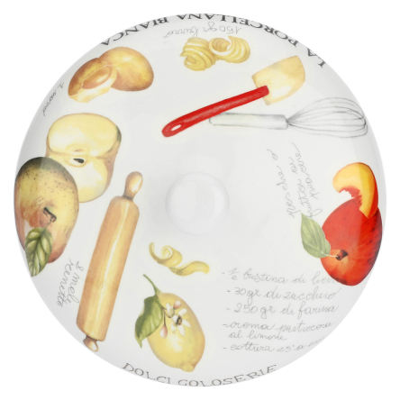 P022600027 Форма для пирога с крышкой La Porcellana Bianca GOLOSERIE, фарфор, диам. 27,5 см - 5