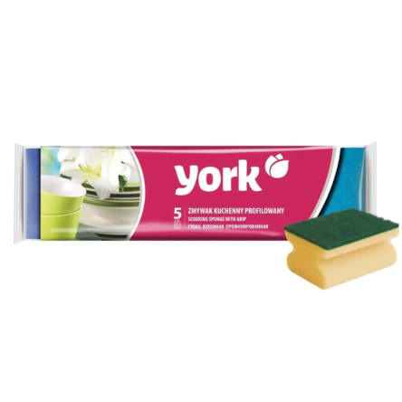 Губка для посуду YORK профільована 5шт (YR-3102) - 1