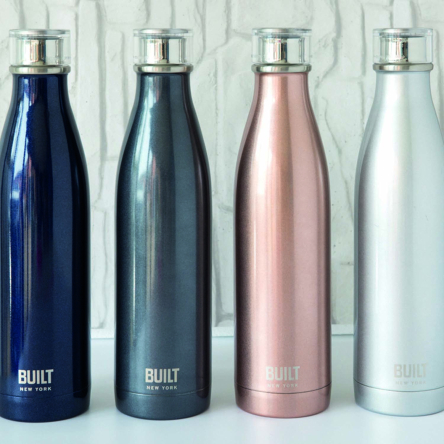 Пляшка металева Built, з подвійними стінками, золотистий, 740 мл - 3