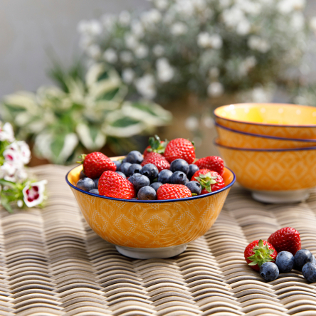 Миска Kitchen Craft ORANGE SPOT, кераміка, діам. 16 см, 500 мл - 6 Миска Kitchen Craft ORANGE SPOT, кераміка, діам. 16 см, 500 мл - 6